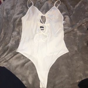 Urban Outfitters Ribbed Bodysuit w Ties